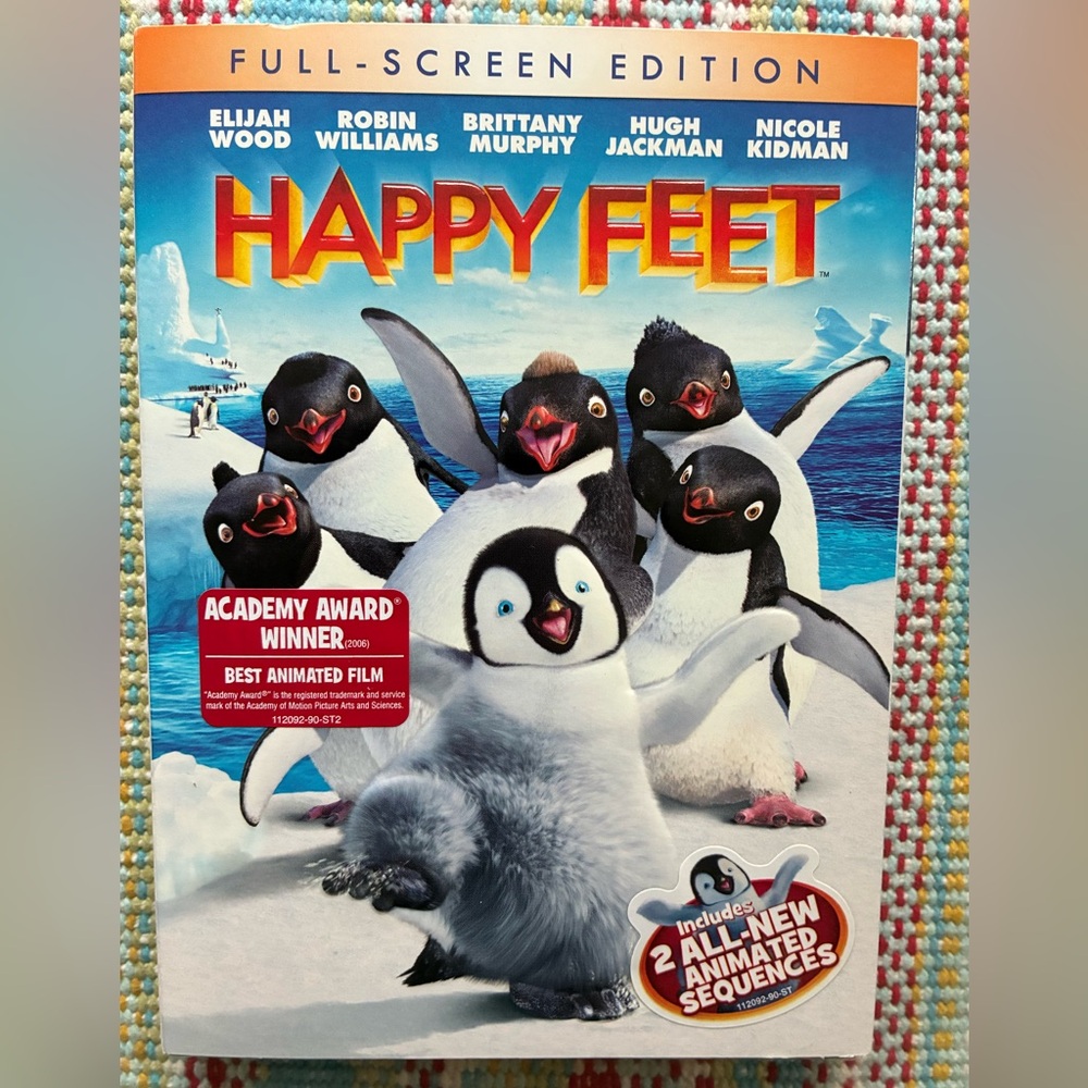 Happy Feet (DVD, 2007, Full-Screen Ed Special Features! New! Sealed!